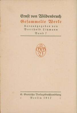 Gesammelte Werke (Band 7)