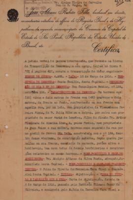 [Certidão de carta de adjudicação]