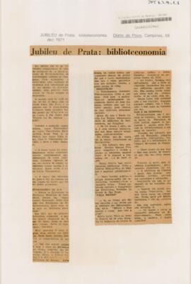 Jubileu de Prata: biblioteconomia