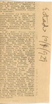 [Nota de falecimento]