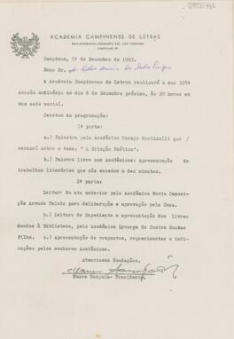 Circular de Encaminhamento
