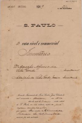 [Inventário de Adolpho da Silva Gordo Junior]