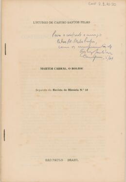 Martin Cabral, o Bólide
