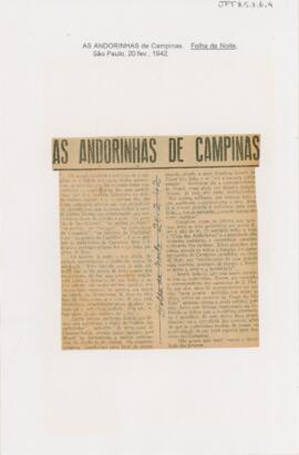 As andorinhas de Campinas