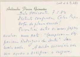[Carta de pedido de informação]