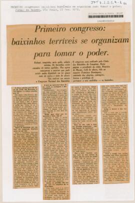 Primeiro congresso: baixinhos terríveis se organizam para tomar o poder