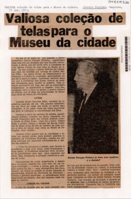 Valiosa coleção de telas para o Museu da cidade