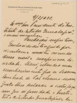 Carta de Cumprimentos