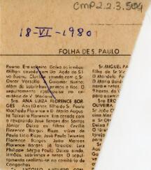 [Obituário de Ana Luiza Florence Borges]