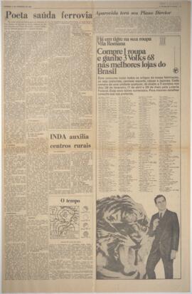 Poeta saúda ferrovia
