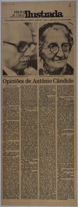 Opiniões de Antônio Cândido