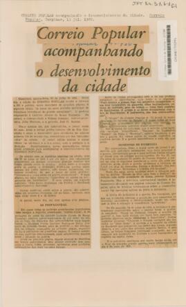 Correio Popular acompanhando o desenvolvimento da cidade