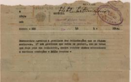 [Telegrama de agradecimento]