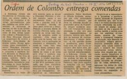 Ordem de Colombo entrega comendas