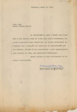 [Carta de elogio]
