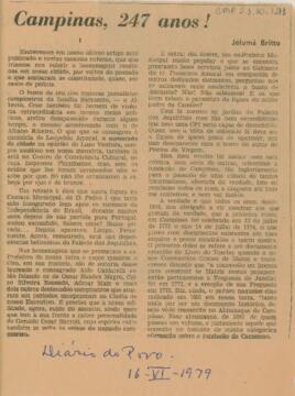 Campinas, 247 anos!