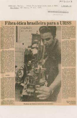 Fibra ótica brasileira para a URSS