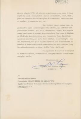 Carta de Pedido de Análise