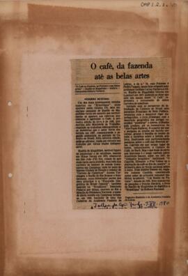 O café, da fazenda até as belas artes
