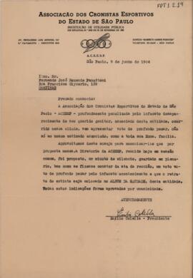 [Carta de condolências]