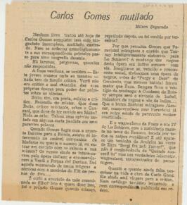 Carlos Gomes mutilado