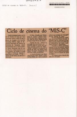 Ciclio de cinema do "MIS-C"