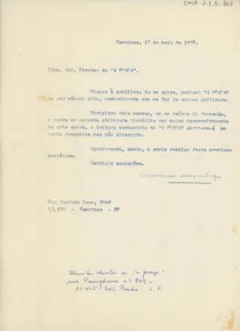 [Carta de pedido de publicação]
