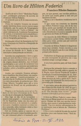 Um livro de Hilton Federici