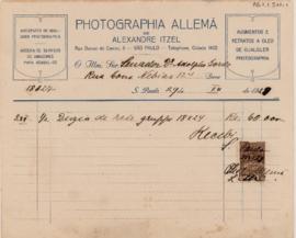 [Coletânea de recibos da Photographia Allemã]