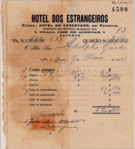 [Coletânea de recibos do Hotel dos Estrangeiros]