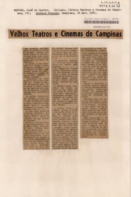 Velhos Teatros e Cinemas de Campinas