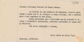 [Carta pessoal]