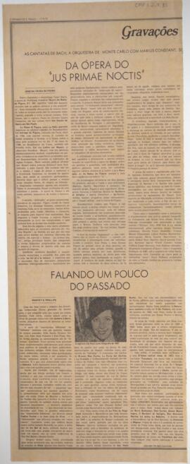 [Artigos do periódico O Estado de S. Paulo]