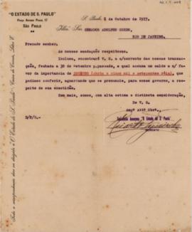 [Carta de pedido de encaminhamento]