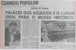 Palácio dos Azulejos é o lugar ideal para o Museu Histórico