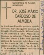 [Nota de falecimento]