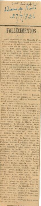 [Nota de falecimento]