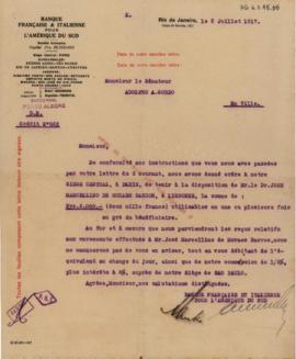 [Carta de confirmação de crédito]