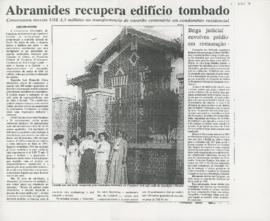 Abramides recupera edifício tombado