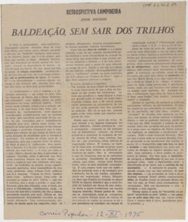 Baldeação, sem sair dos trilhos