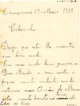 [Carta pessoal]