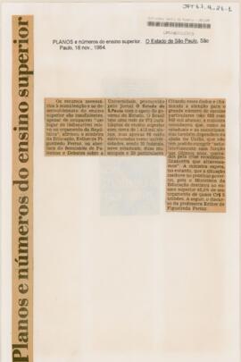Planos e números do ensino superior