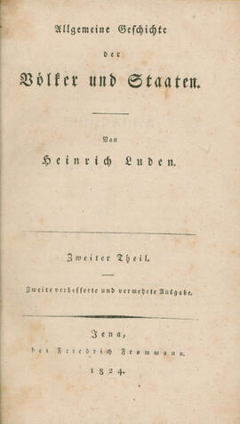 Allgemeine Geschichte der Volker und Staaten – Zweiter Teil