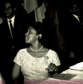 [Visita da cantora americana Muriel Burrell Smith ao Tênis Clube de Campinas]