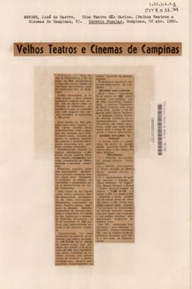 Velhos Teatros e Cinemas de Campinas