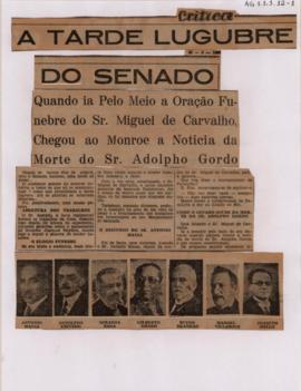 A tarde lúgubre do Senado