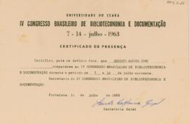 Certificado de presença