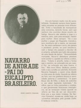 [Notas biográficas de Navarro de Andrade]