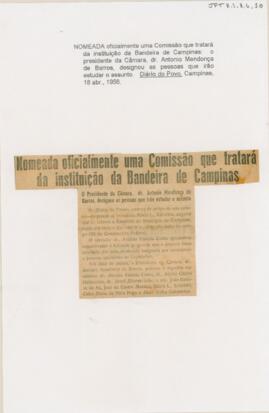 Nomeada oficialmente uma Comissão que tratará da instituição da Bandeira de Campinas