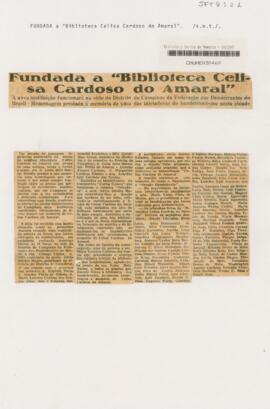 Fundada a “Biblioteca Celisa Cardoso do Amaral”